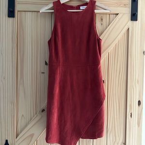 Red asymmetric dress